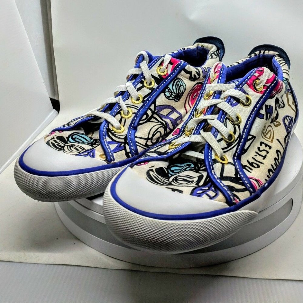 Womens Coach Barrett Poppy Sneakers Navy SIZE 8.5